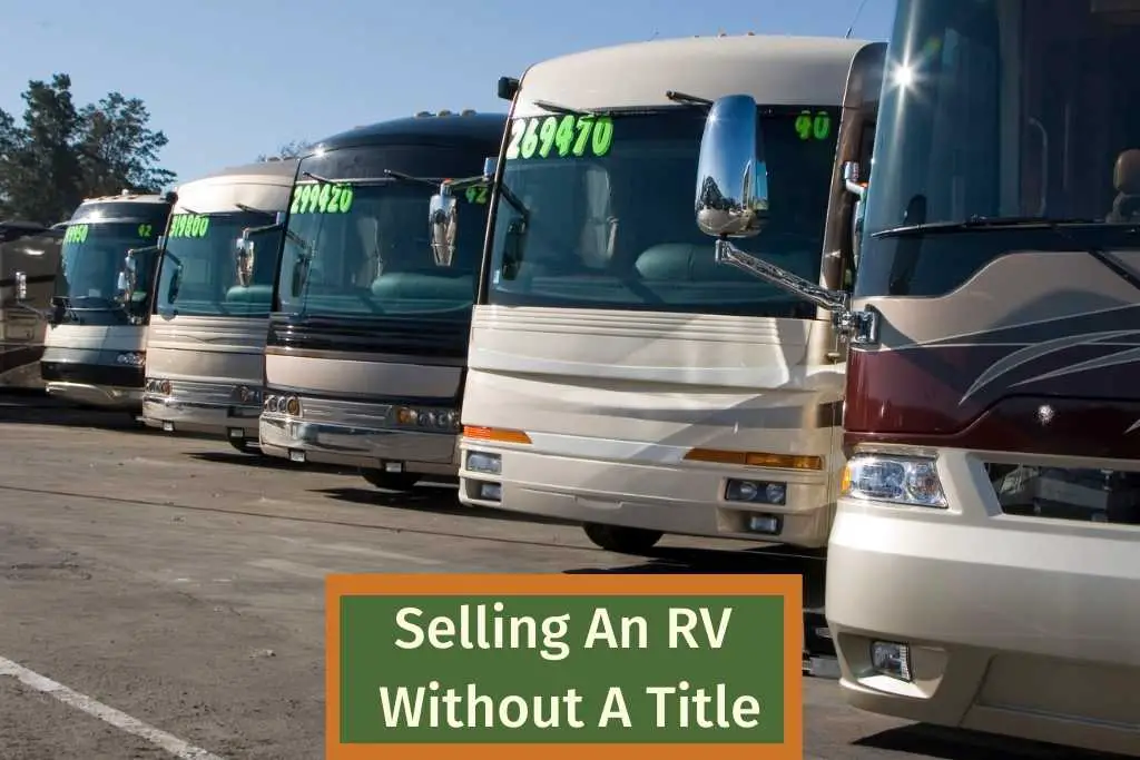 Selling An RV Without A Title